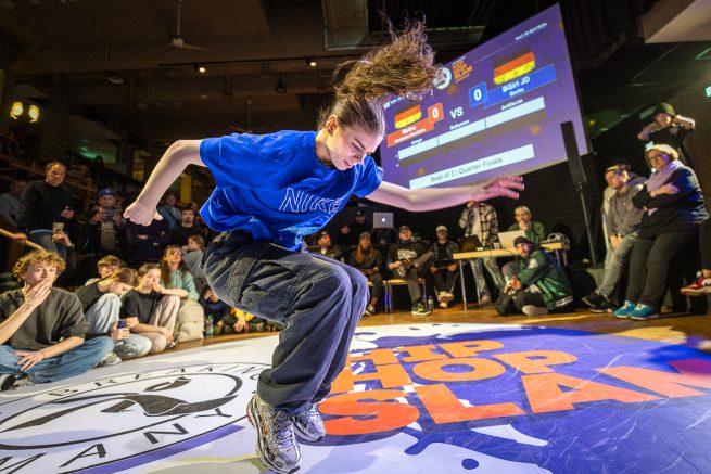 Foto von B-Girl Melina (15), Breakerin in der deutschen Nationalmannschaft.